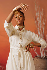 Minutiae - Selene - Irish Linen - Off White - 1 Piece